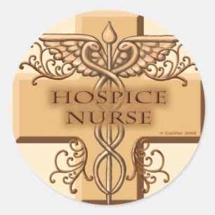 Hospice Nurse Caduceus sticker