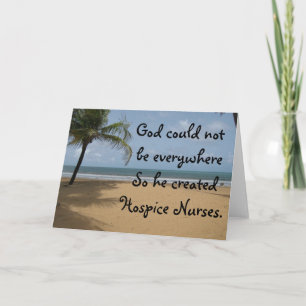 Hospice Nurse Christian Greeting Card