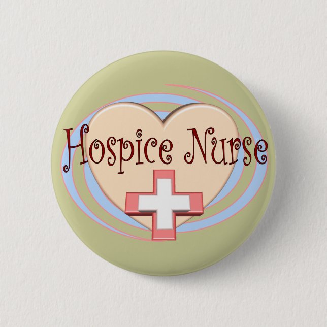 Hospice Nurse gifts 2 Inch Round Button (Front)