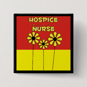 Hospice Nurse Gifts 2 Inch Square Button