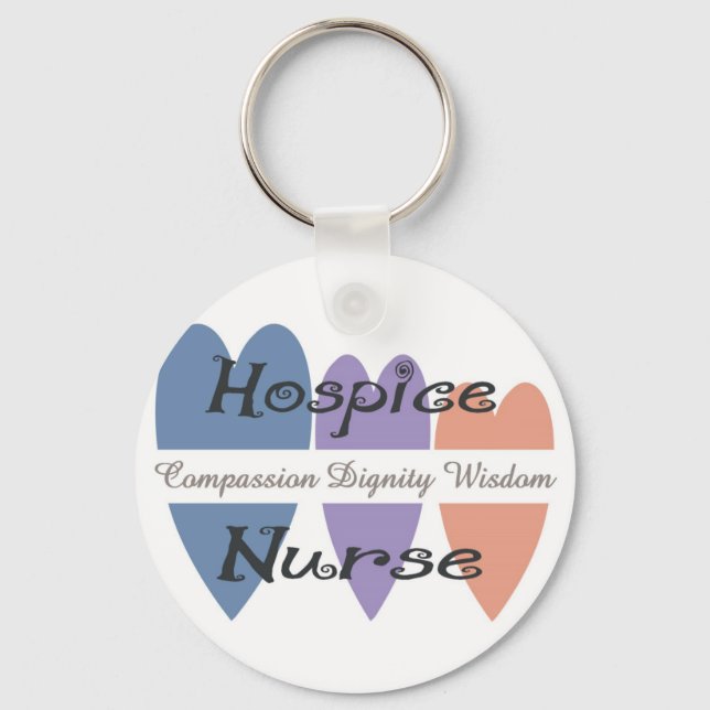 Hospice Nurse Gifts Keychain (Front)