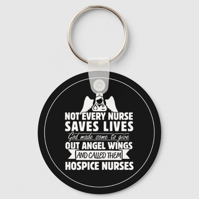 Hospice Nurse Quote Keychain (Front)