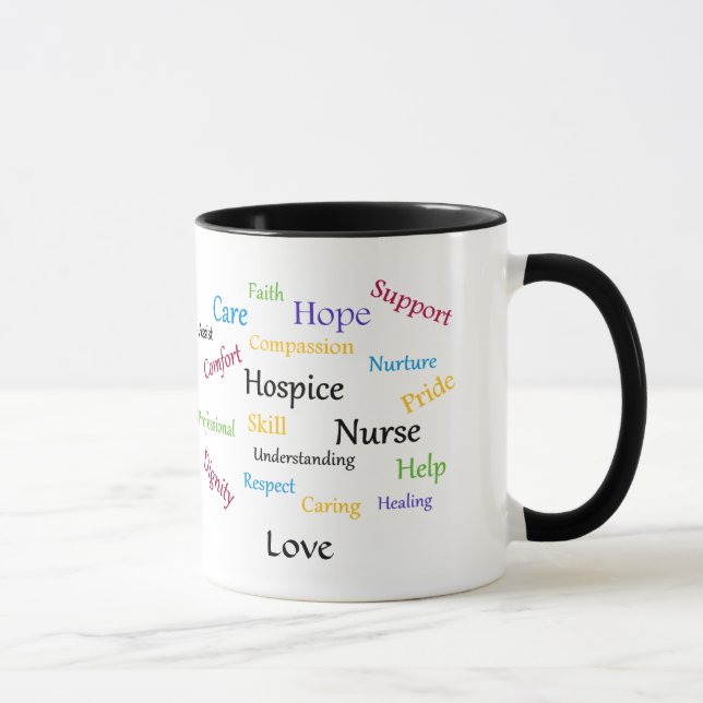 Hospice Nurse Ringer Mug (Right)