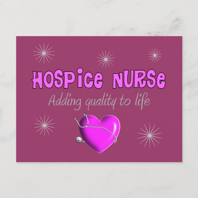 Hospice Nurse T-shirts and Gifts Postcard (Front)