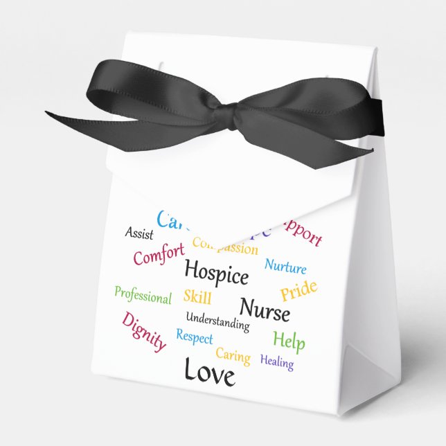 Hospice Nurse Tent Favour Box (Front Side)