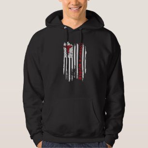 Hospice Nurse Us American Flag Patriotic Rn   Hoodie