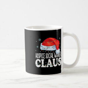 Hospice Social Worker Claus Christmas Funny Matchi Coffee Mug
