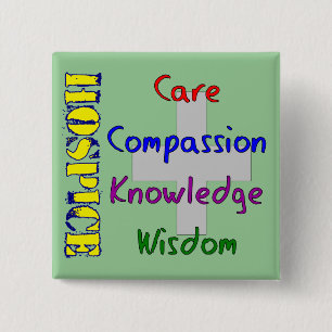 Hospice Worker Gifts 2 Inch Square Button
