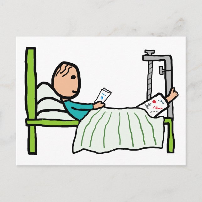 Hospital Bed Postcard (Front)