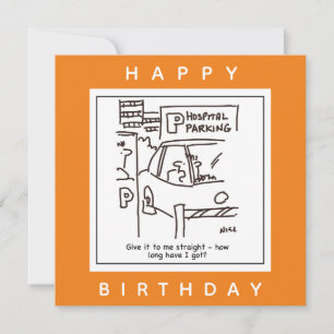 Hospital Car Parking Car Park Cartoon Card