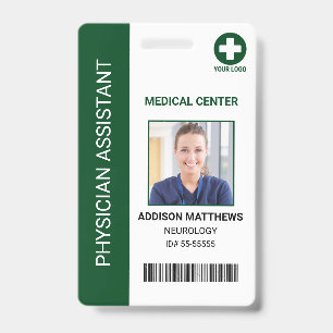 Hospital Medical Employee Doctor Nurse Photo ID Badge