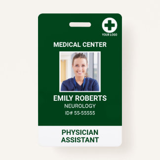 Hospital Medical Employee - Doctor Nurse Photo ID  Badge