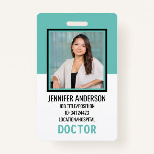 Hospital Medical ID Badge