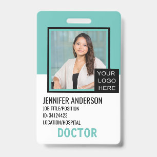 Hospital Medical ID with Logo Badge