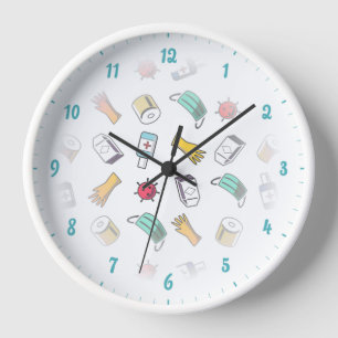 HOSPITAL MEDICAL PATTERN CLOCK