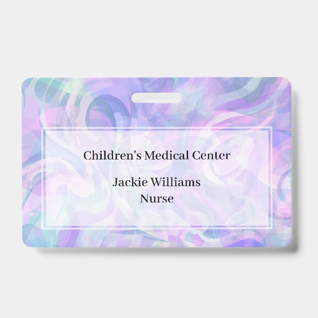Hospital Medical Staff Name Badges (Front)