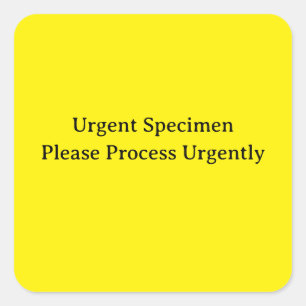 Hospital Notice Square Sticker   Medical Facility 