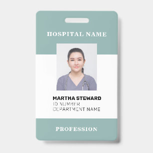 Hospital Nurse Medical Employee Photo Company Badge