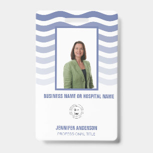 Hospital or Company Photo ID with Barcode Badge