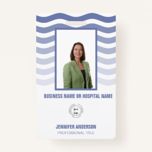 Hospital or Company Photo ID with Barcode Badge