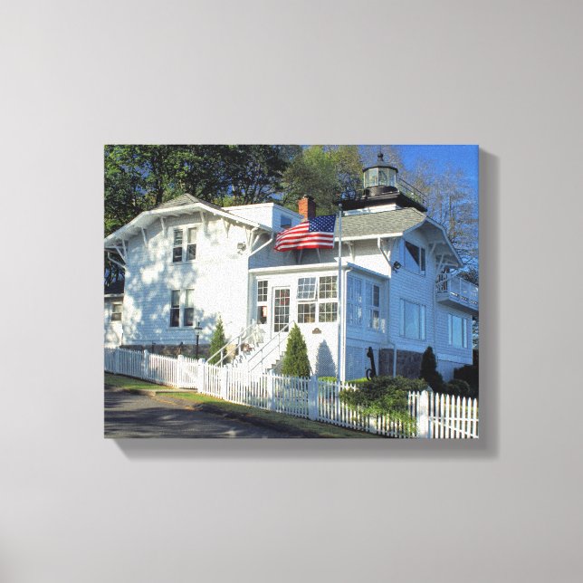 Hospital Point Lighthouse, MA toile enveloppée (Recto)