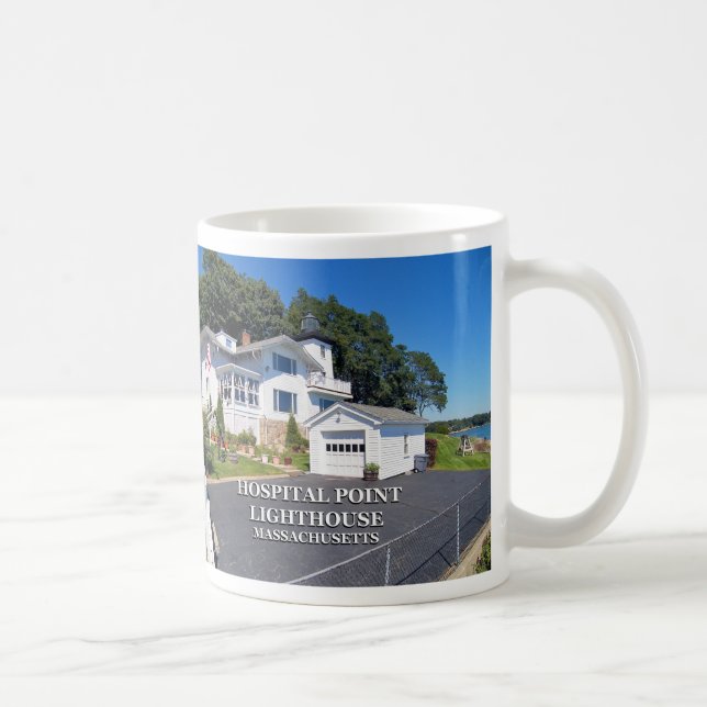 Hospital Point Lighthouse, Massachusetts Coffee Mug (Right)