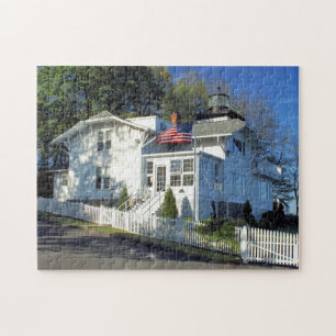 Hospital Point Lighthouse, Massachusetts Jigsaw Puzzle