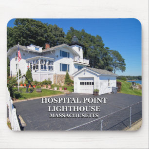 Hospital Point Lighthouse, Massachusetts Mouse Pad