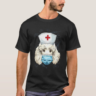 Hospital Poodle ER Nurse LPN RN Nurse Life Puppy D T-Shirt