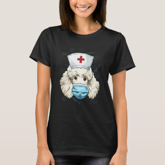 Hospital Poodle ER Nurse LPN RN Nurse Life Puppy D T-Shirt