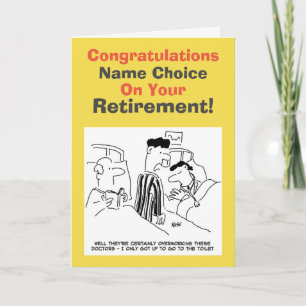 Hospital Worker Retirement Card