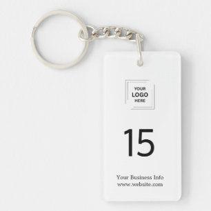 Hospitality Branding   Room Number Logo Modern  Keychain