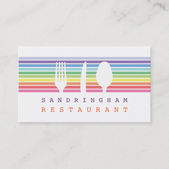 Hospitality Restaurant Cafe Chef Carte de visite (Devant)