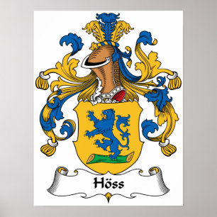 Hoss Family Crest Poster