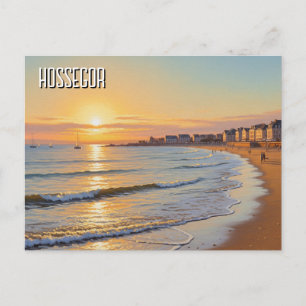 Hossegor France Sunset beach Postcard