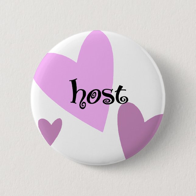 Host 2 Inch Round Button (Front)
