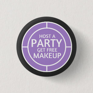 Host a party, earn free makeup - Younqiue inspired 1 Inch Round Button