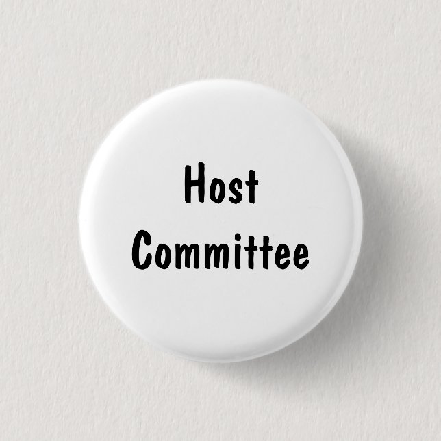 Host Committee 1 Inch Round Button (Front)