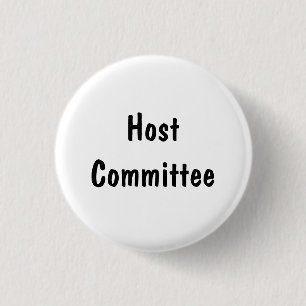 Host Committee 1 Inch Round Button