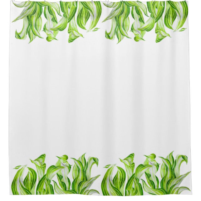'Hosta avec le Mosta' sur un rideau de douche (Devant)