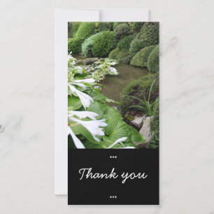 Hosta dans un Carte photo de Merci de jardin zen
