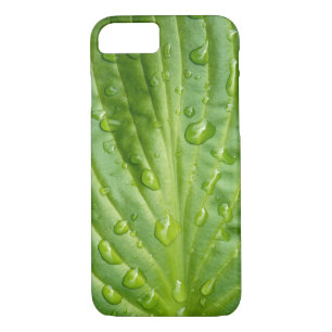 hosta leaf with raindrops Case-Mate iPhone case