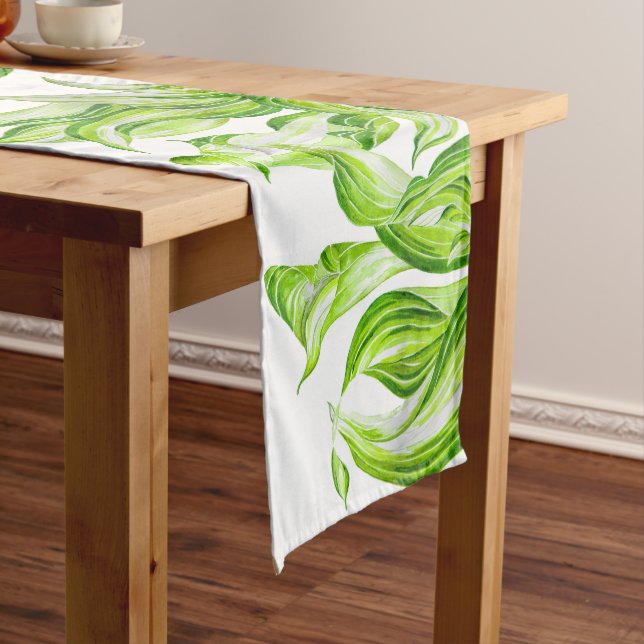 'Hosta with the Mosta' on a Table Runner (In Situ)