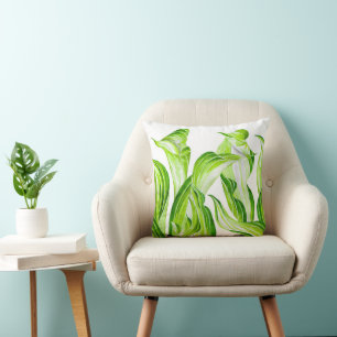 'Hosta with the Mosta' on a Throw Pillow