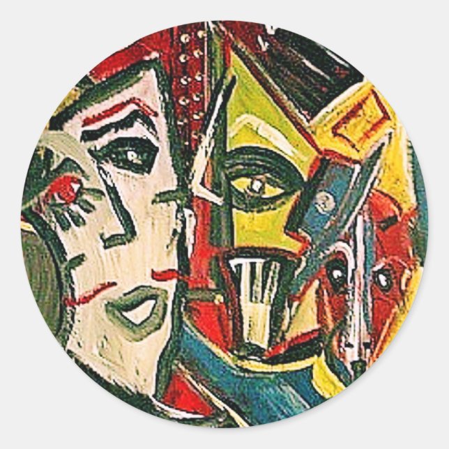 HOSTAGE SITUATION CLASSIC ROUND STICKER (Front)