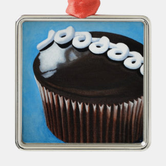 Hostess cupcake metal ornament