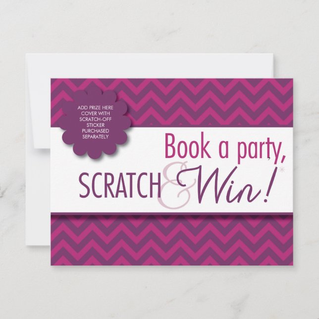 Hostess Scratcher Card with Envelope - FACEBOOK (Front)