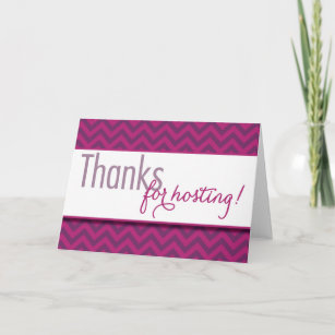 Unique 88 Thank You Hostess Card