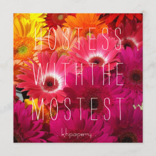 Hostess with the Mostest! Thank You Card