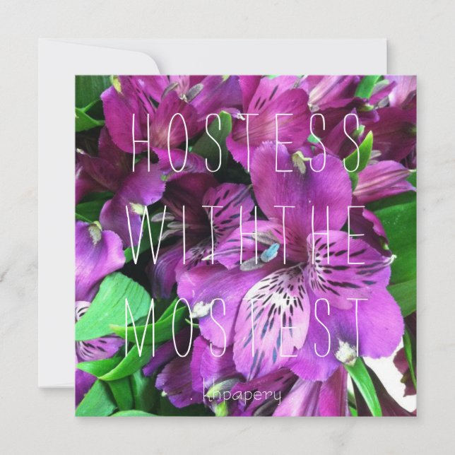 Hostess with the Mostest! Thank You Card (Front)